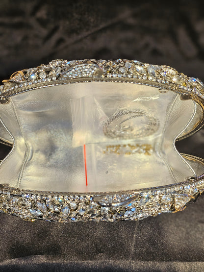 Lady Silver Bridal Clutch