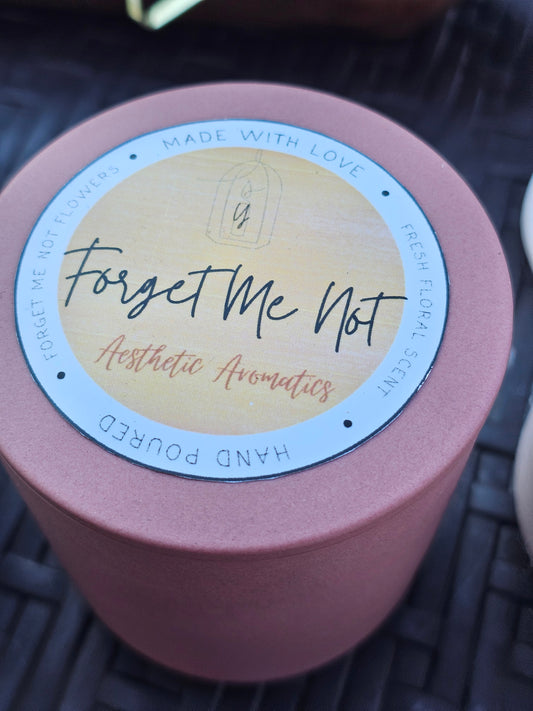 Forget Me Not - 2-Wicks - Luxury Scented Organic Candle