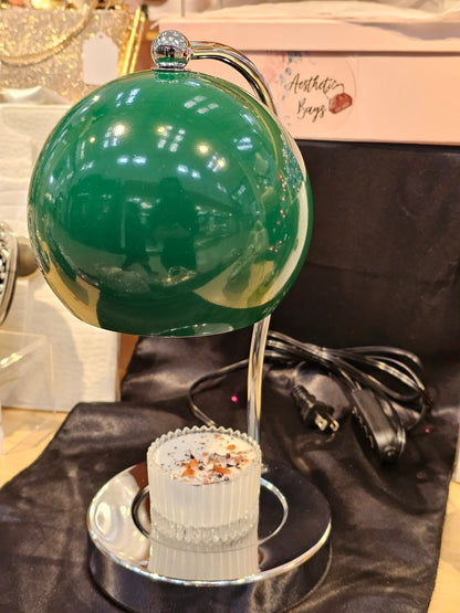 Green Dome Candle Warmer lamp with timer and dimmer