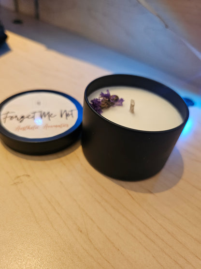 Forget Me Not- 1-Wick - Luxury Candle in solid jar