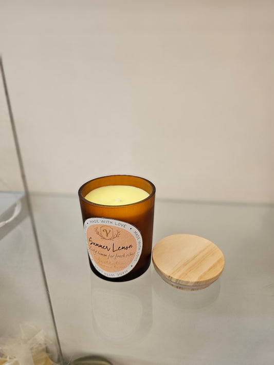 Summer Lemon, 1-wick Organic Luxury scented candle at Lincolnwood Town Center